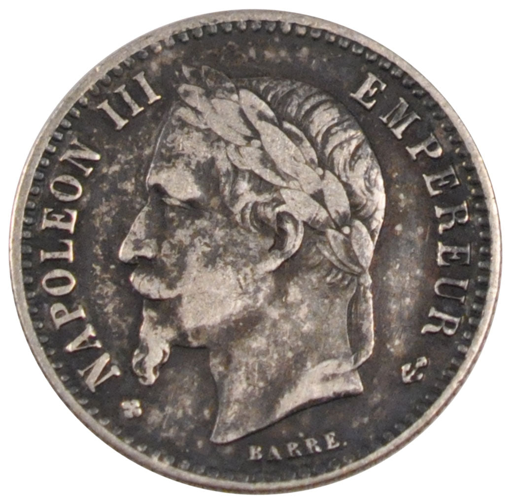 Second Empire, 50 Centimes Napoléon III tête laurée