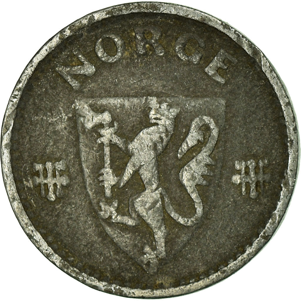 Monnaie, Norvège, Haakon VII, 25 Öre, 1940, TB, Copper-nickel, KM:384