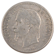 Second Empire, 50 Centimes Napoléon III tête laurée