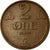 Moneda, Noruega, Haakon VII, 2 Öre, 1949, MBC, Bronce, KM:371