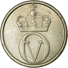 Coin, Norway, Olav V, 10 Öre, 1958, EF(40-45), Copper-nickel, KM:406