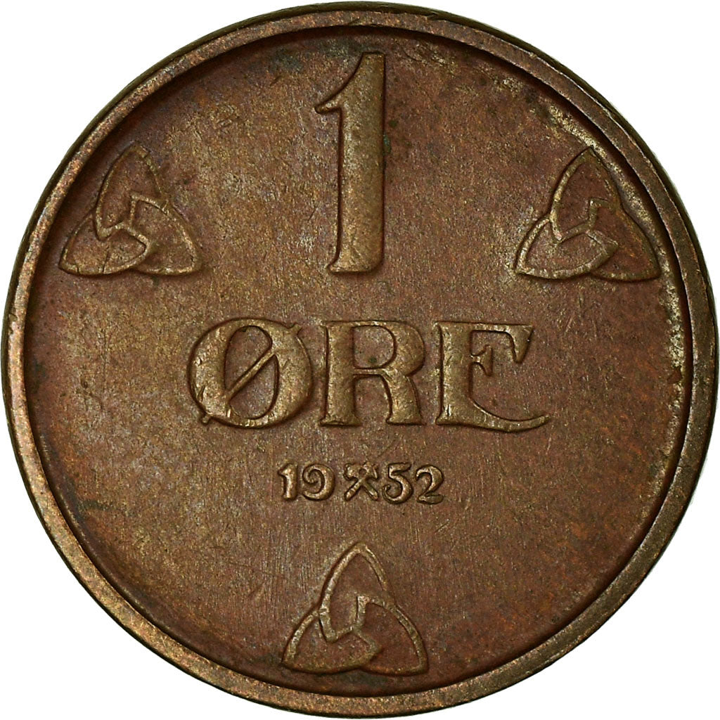 Monnaie, Norvège, Haakon VII, Ore, 1952, TTB, Bronze, KM:367