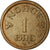 Moneda, Noruega, Haakon VII, Ore, 1957, MBC, Bronce, KM:398
