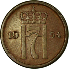 Coin, Norway, Haakon VII, Ore, 1954, EF(40-45), Bronze, KM:398