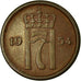 Coin, Norway, Haakon VII, Ore, 1954, EF(40-45), Bronze, KM:398