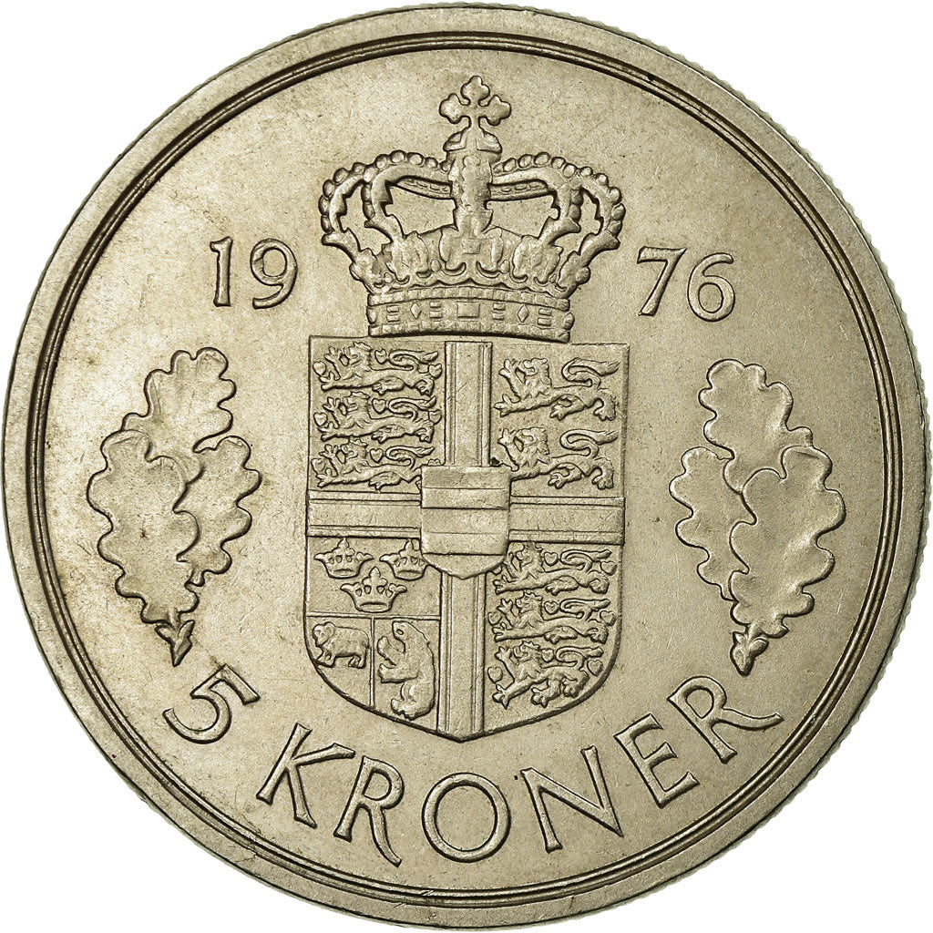 Coin, Denmark, Margrethe II, 5 Kroner, 1979, Copenhagen, EF(40-45)