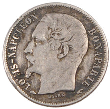 FRANCE, Napoléon III, 50 Centimes, 1852, Paris, KM #793, VF(30-35), Silver, G...