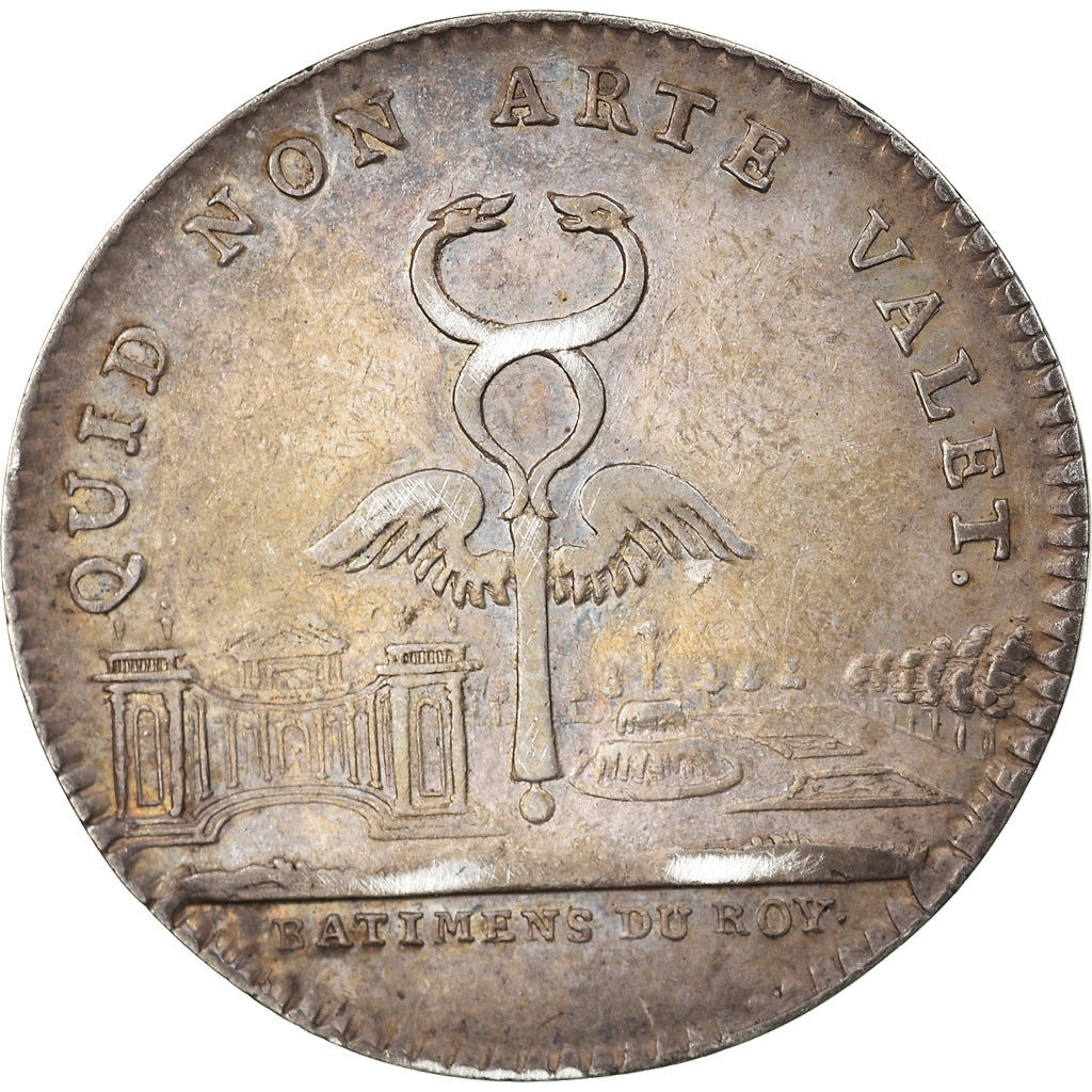 France, Token, Royal, Louis XV, Bâtiments du Roi, EF(40-45), Silver