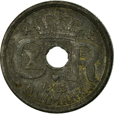 Monnaie, Danemark, Christian X, 10 Öre, 1943, Copenhagen, TB+, Zinc, KM:822.2a