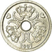 Coin, Denmark, Margrethe II, Krone, 2007, Brondby, AU(55-58), Copper-nickel