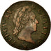 Monnaie, France, Louis XV, Demi sol à la vieille tête, 1/2 Sol, 1770, Reims