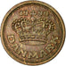 Münze, Dänemark, Margrethe II, 25 Öre, 1990, S+, Bronze, KM:868.1