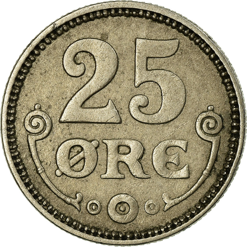 Münze, Dänemark, Christian X, 25 Öre, 1920, Copenhagen, SS, Copper-nickel