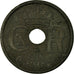Moneta, Danimarca, Christian X, 25 Öre, 1945, Copenhagen, MB+, Zinco, KM:823.2a