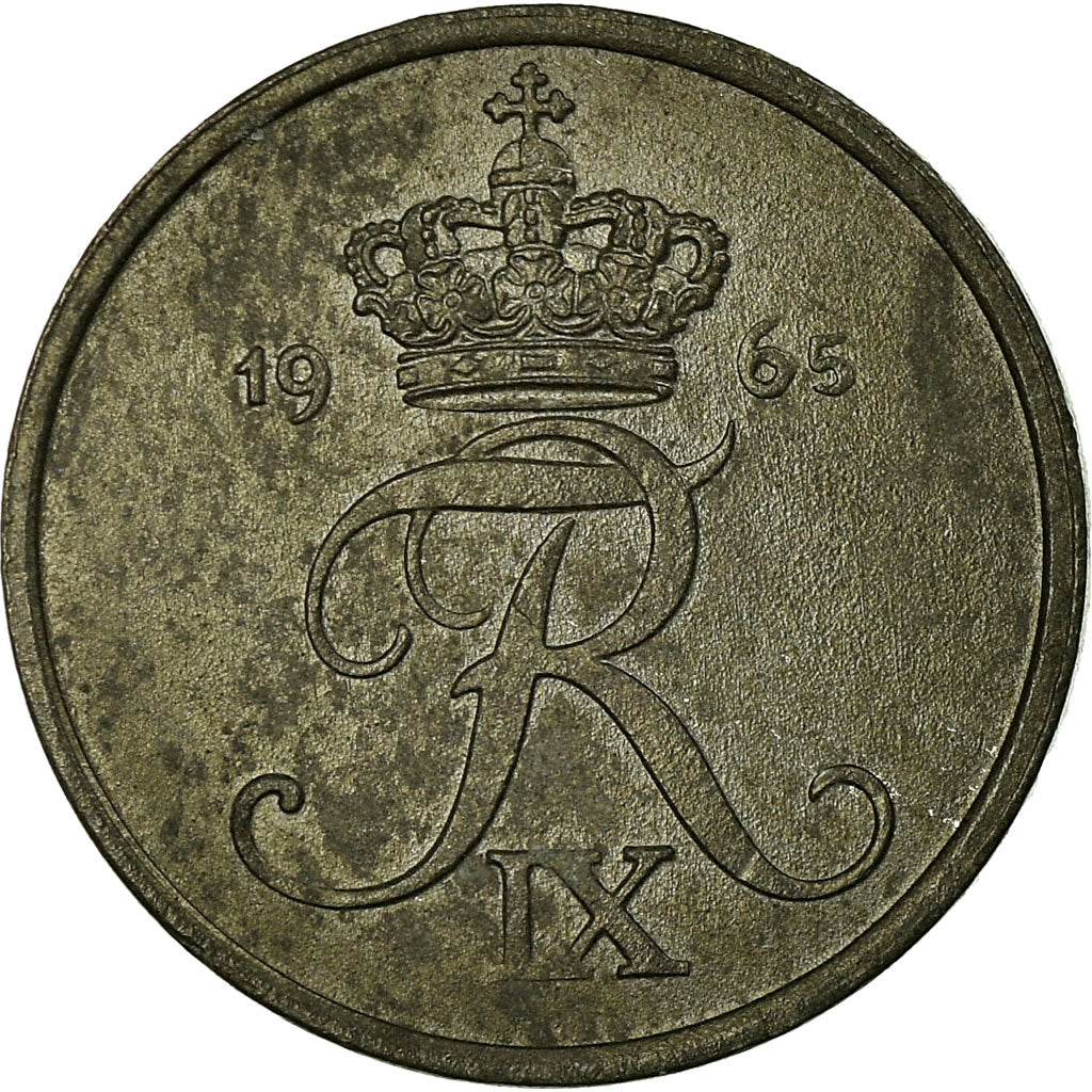 Monnaie, Danemark, Frederik IX, Ore, 1965, Copenhagen, TB+, Zinc, KM:839.2