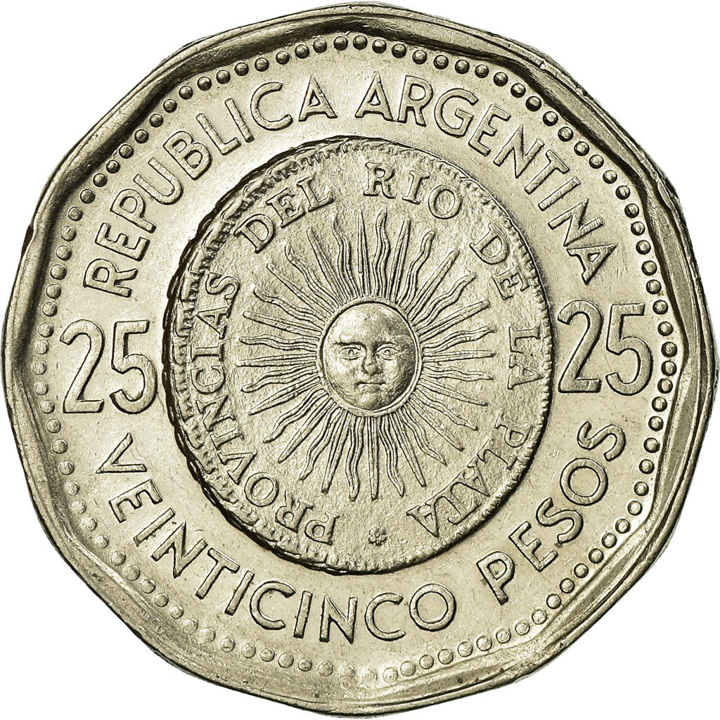 Monnaie, Argentine, 25 Pesos, 1967, TTB, Nickel Clad Steel, KM:61