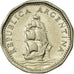 Coin, Argentina, 5 Pesos, 1963, EF(40-45), Nickel Clad Steel, KM:59