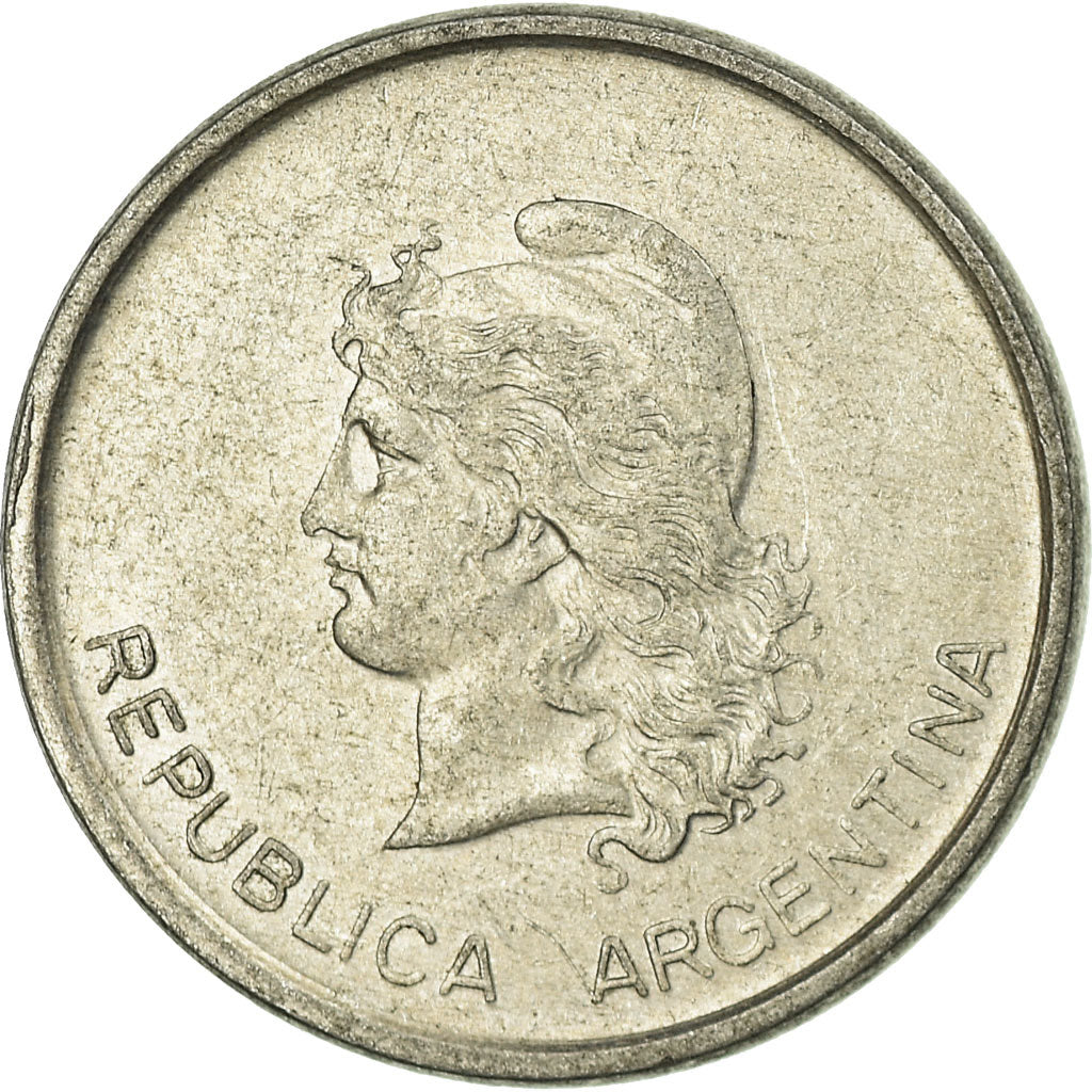 Coin, Argentina, 50 Centavos, 1988, EF(40-45), Aluminum, KM:90