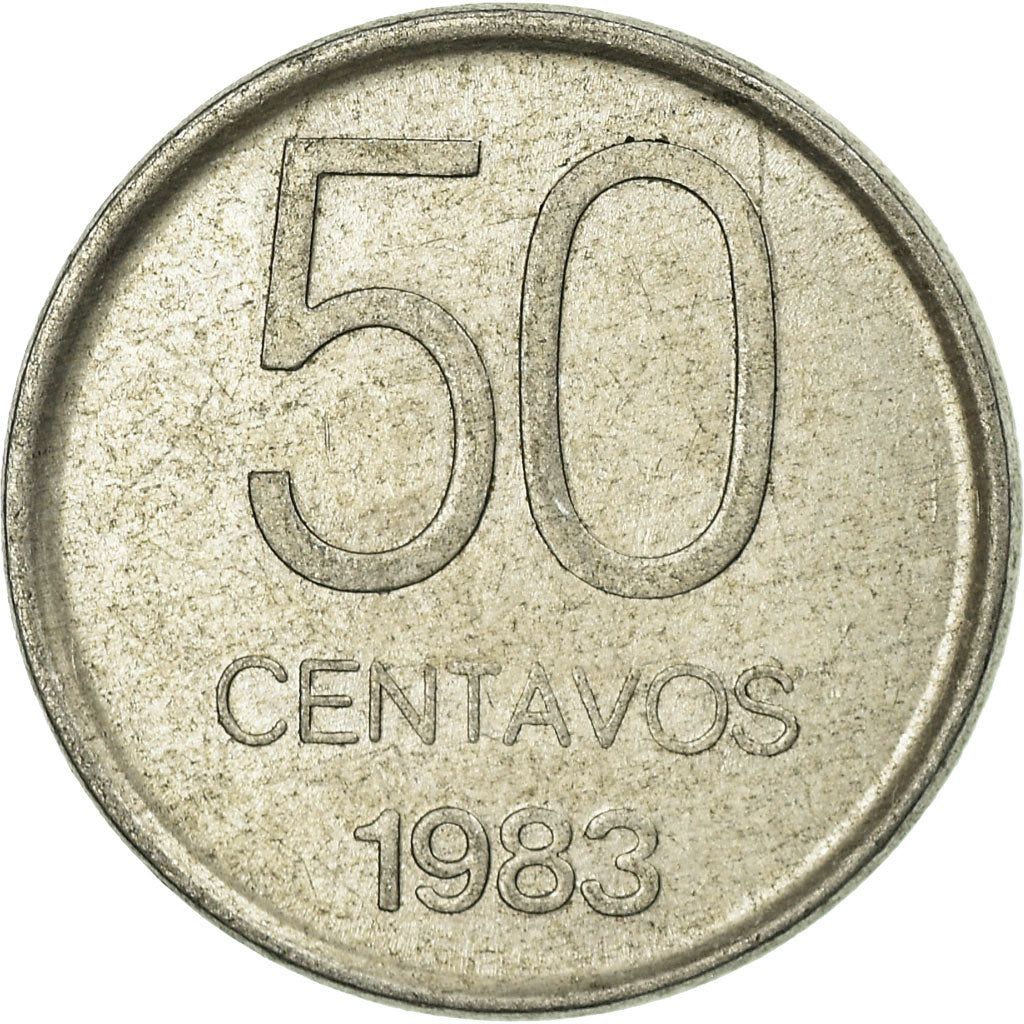 Coin, Argentina, 50 Centavos, 1988, EF(40-45), Aluminum, KM:90