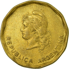 Coin, Argentina, 50 Centavos, 1986, EF(40-45), Brass, KM:99