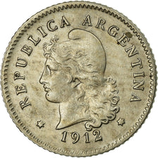 Coin, Argentina, 10 Centavos, 1912, EF(40-45), Copper-nickel, KM:35