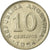 Moneta, Argentina, 10 Centavos, 1954, EF(40-45), Nikiel powlekany stalą, KM:51