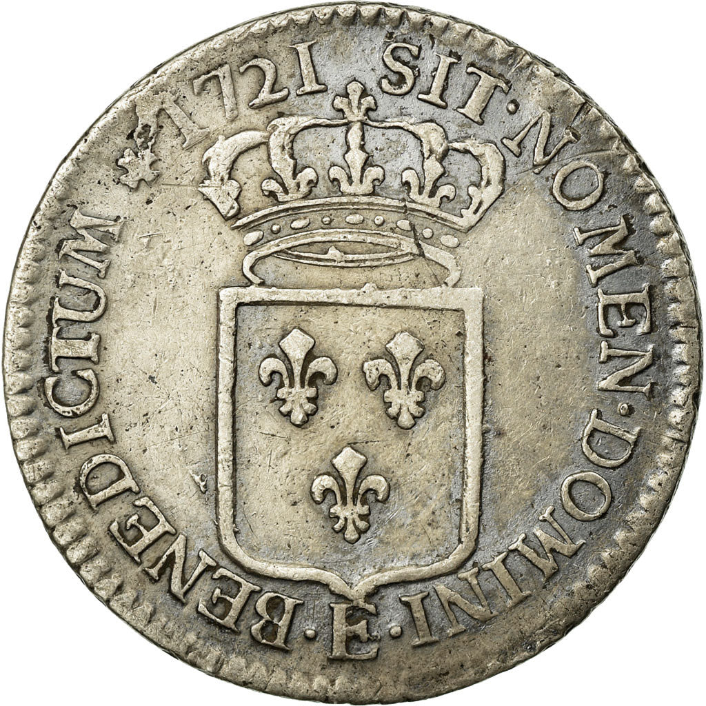 Monnaie, France, Louis XV, 1/3 Écu de France, 1/3 Ecu, 1721, Tours, TB+