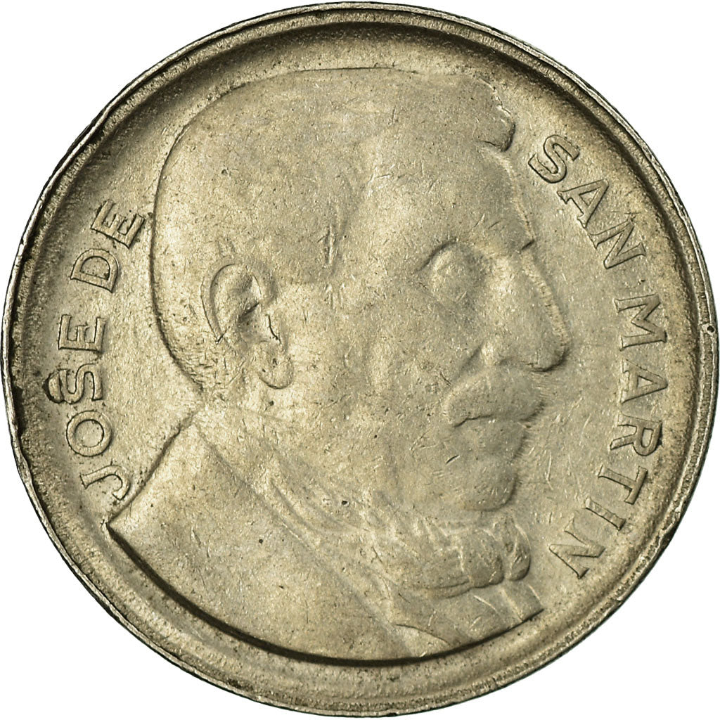 Coin, Argentina, 10 Centavos, 1952, EF(40-45), Nickel Clad Steel, KM:47a