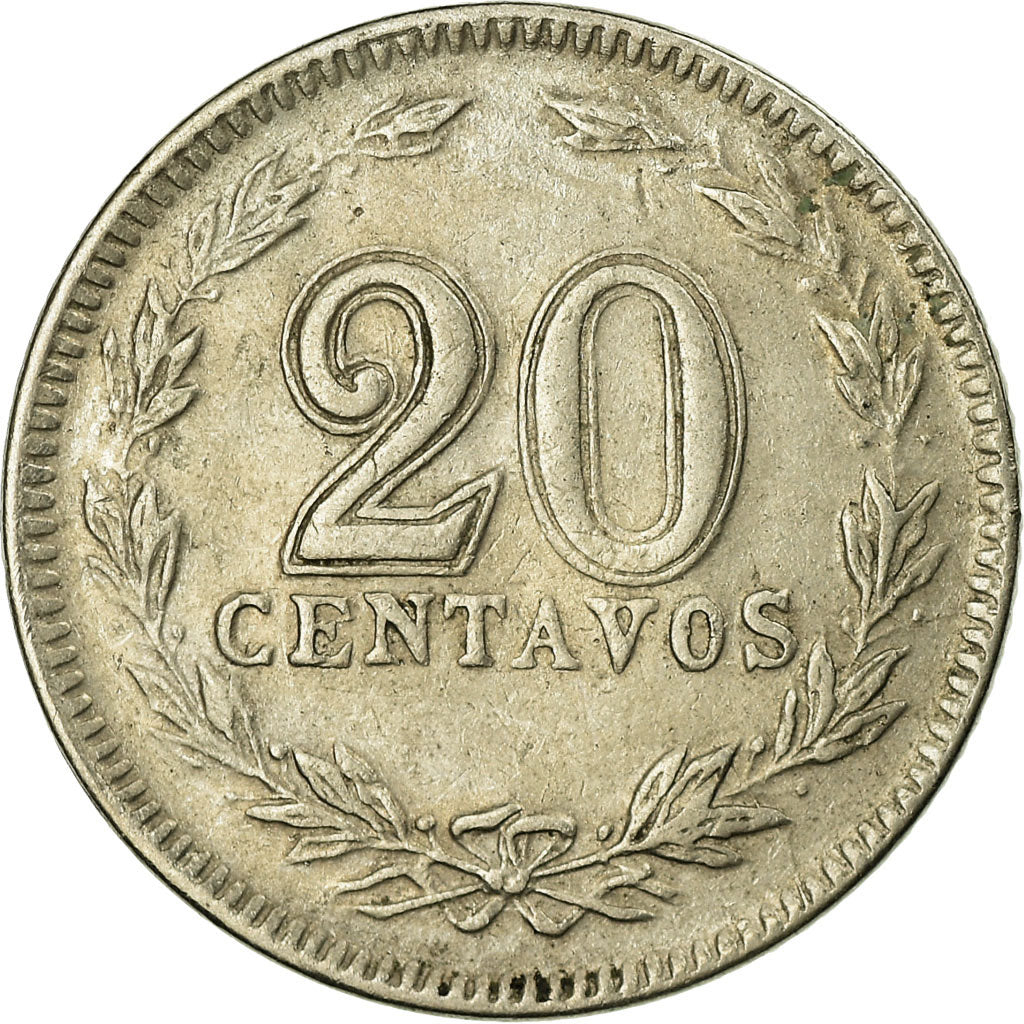 Coin, Argentina, 20 Centavos, 1929, VF(30-35), Copper-nickel, KM:36