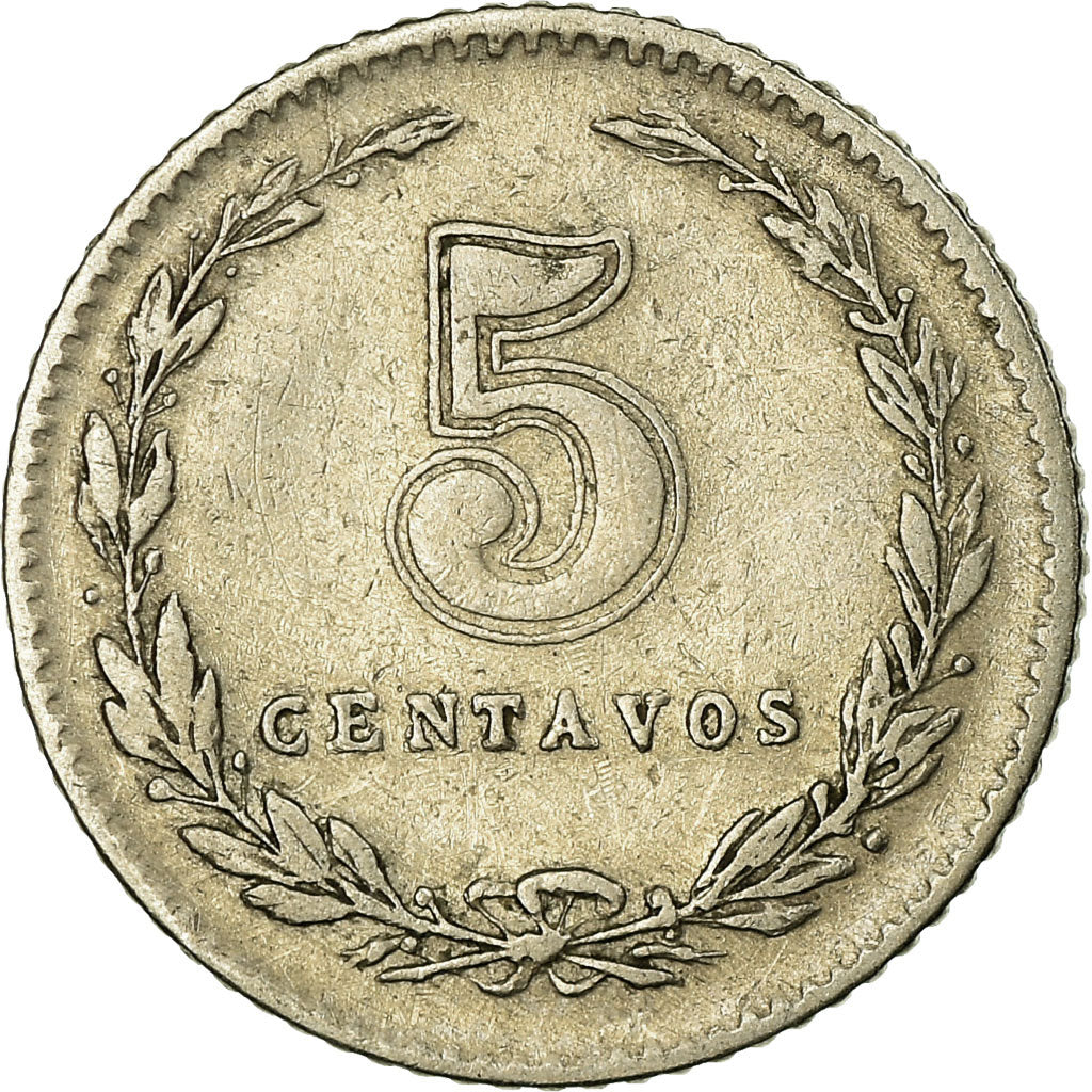 Coin, Argentina, 5 Centavos, 1942, EF(40-45), Copper-nickel, KM:34
