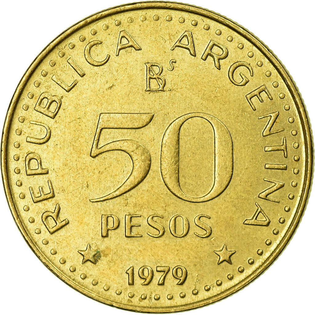 Coin, Argentina, 50 Pesos, 1979, EF(40-45), Aluminum-Bronze, KM:84