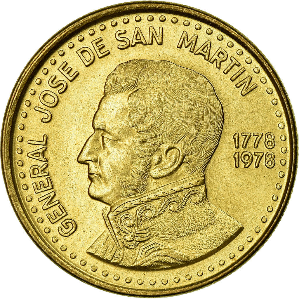 Moneta, Argentina, 50 Pesos, 1978, AU(55-58), Aluminium-Brąz, KM:81