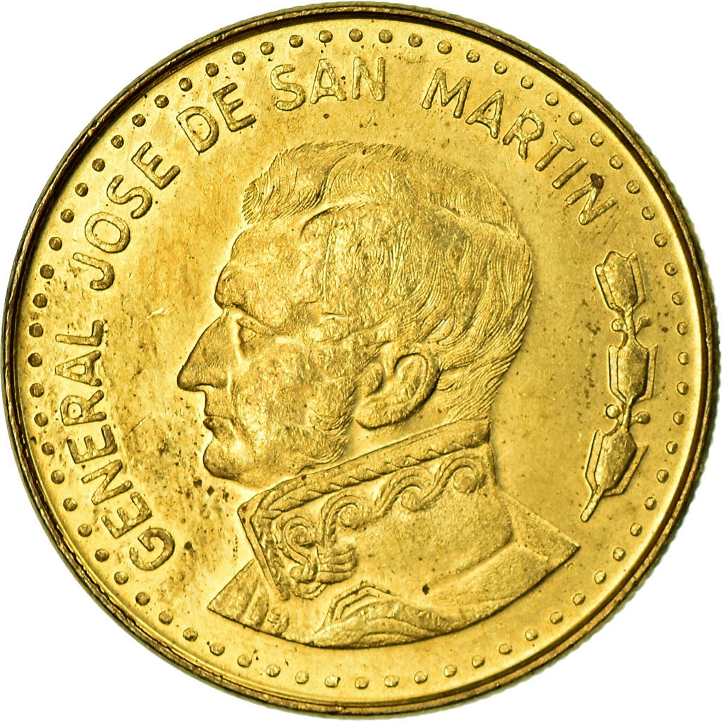 Coin, Argentina, 50 Pesos, 1981, EF(40-45), Brass Clad Steel, KM:83a
