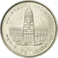 Coin, Argentina, Peso, 1984, EF(40-45), Aluminum, KM:91