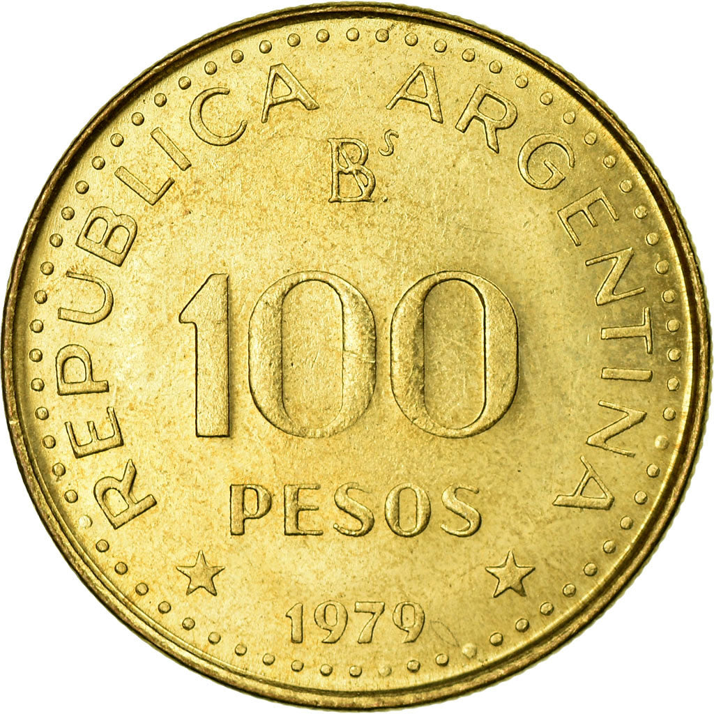Monnaie, Argentine, 100 Pesos, 1979, SUP, Aluminum-Bronze, KM:82