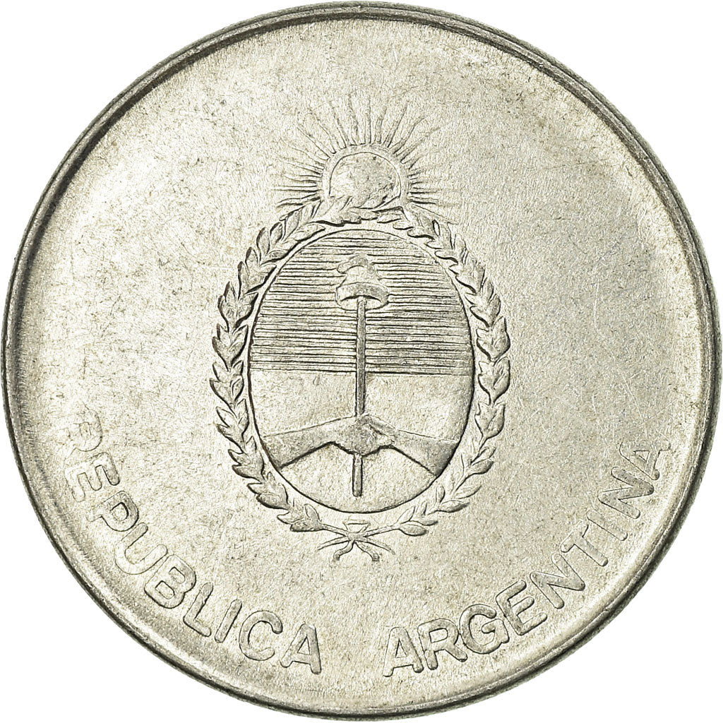 Coin, Argentina, 1000 Australes, 1990, EF(40-45), Aluminum, KM:105