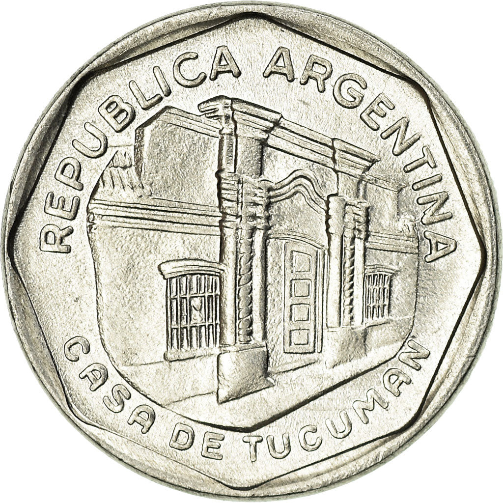 Coin, Argentina, 5 Australes, 1989, EF(40-45), Aluminum, KM:101