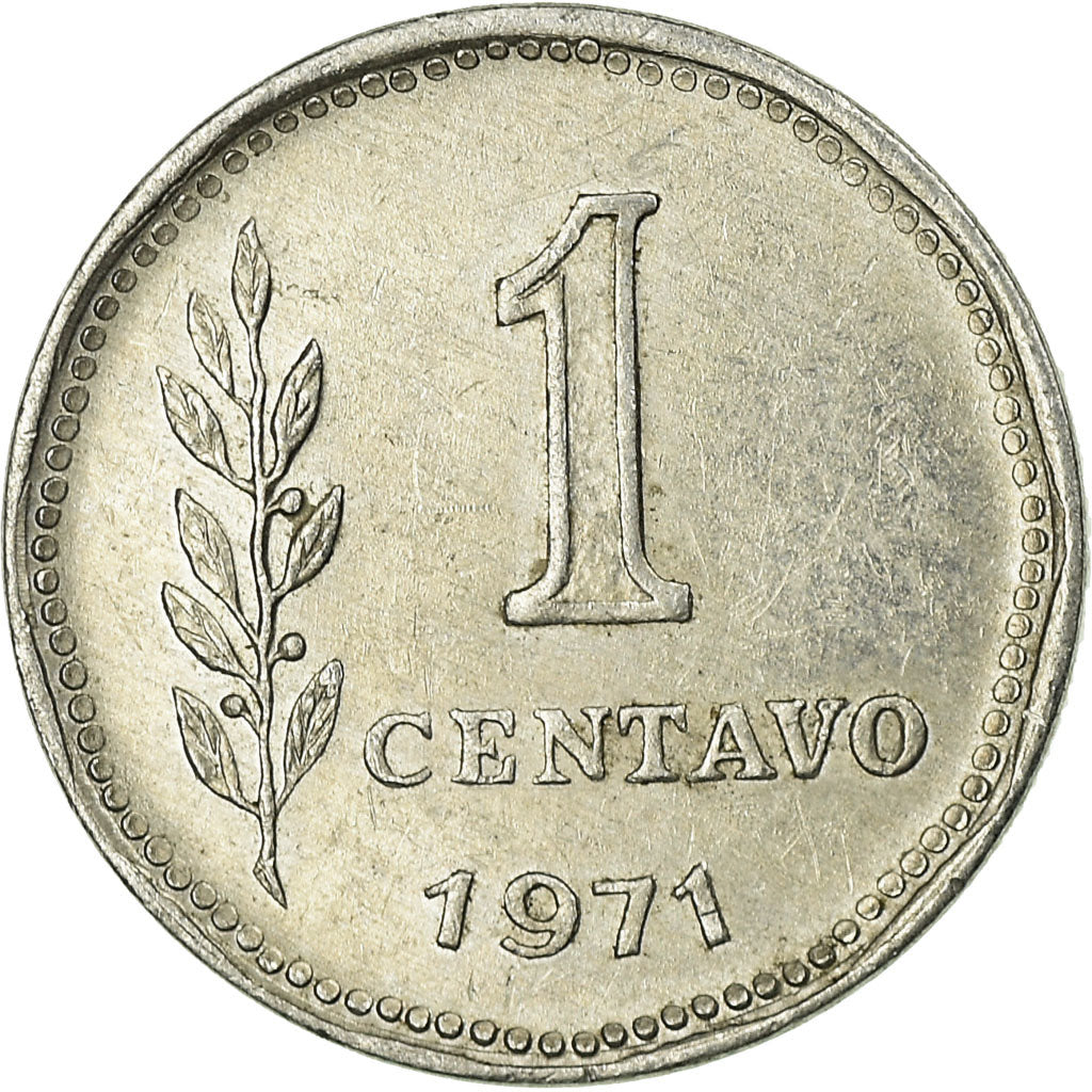 Munten, Argentinië, Centavo, 1971, ZF, Aluminium, KM:64