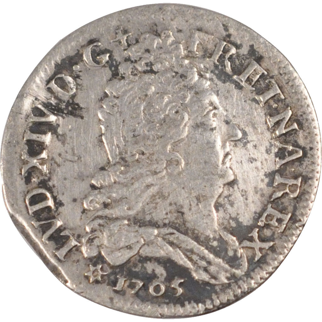 Louis XIV, 10 Sols aux 4 couronnes