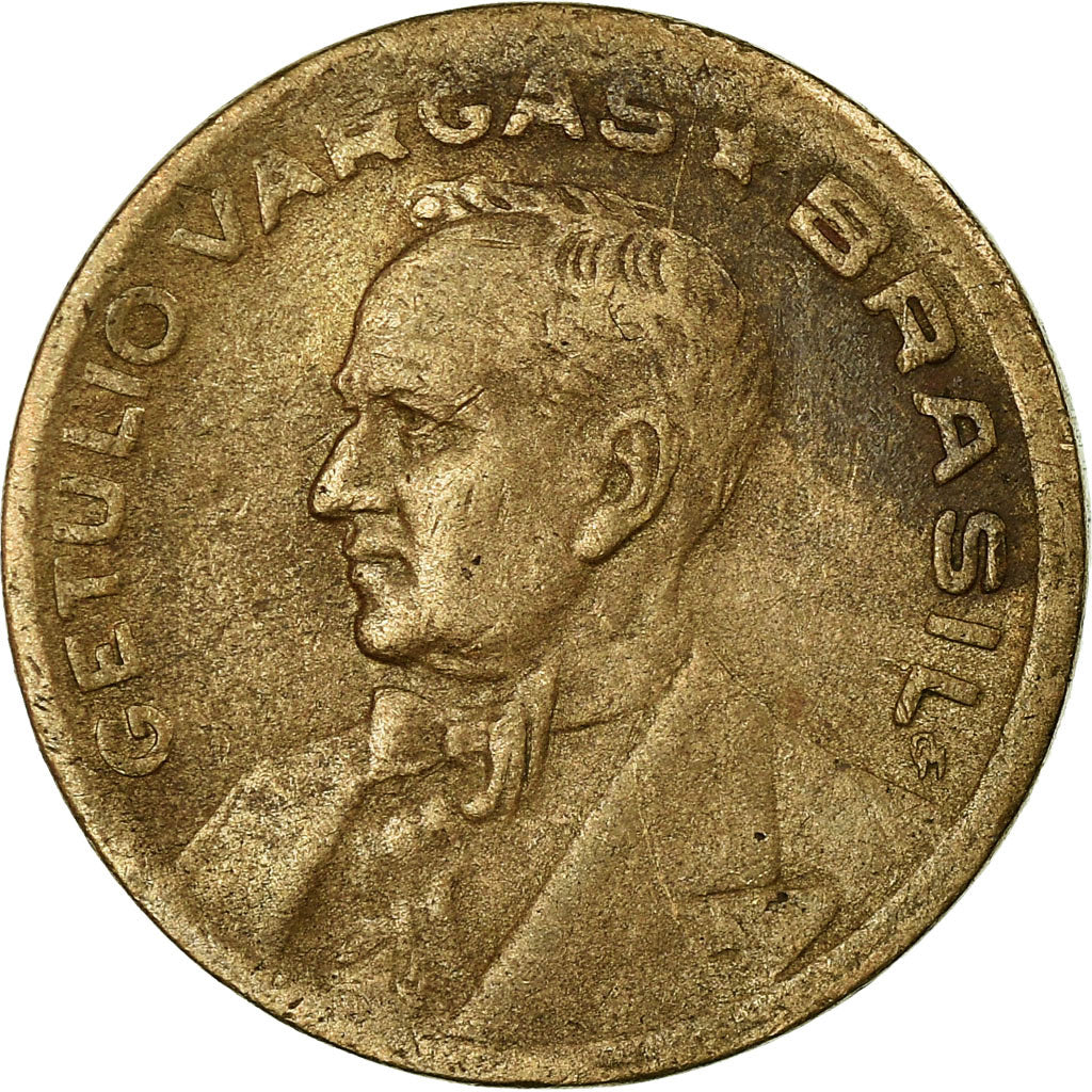 Coin, Brazil, 20 Centavos, 1943, EF(40-45), Copper-nickel, KM:556