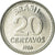 Coin, Brazil, 20 Centavos, 1986, AU(55-58), Stainless Steel, KM:603
