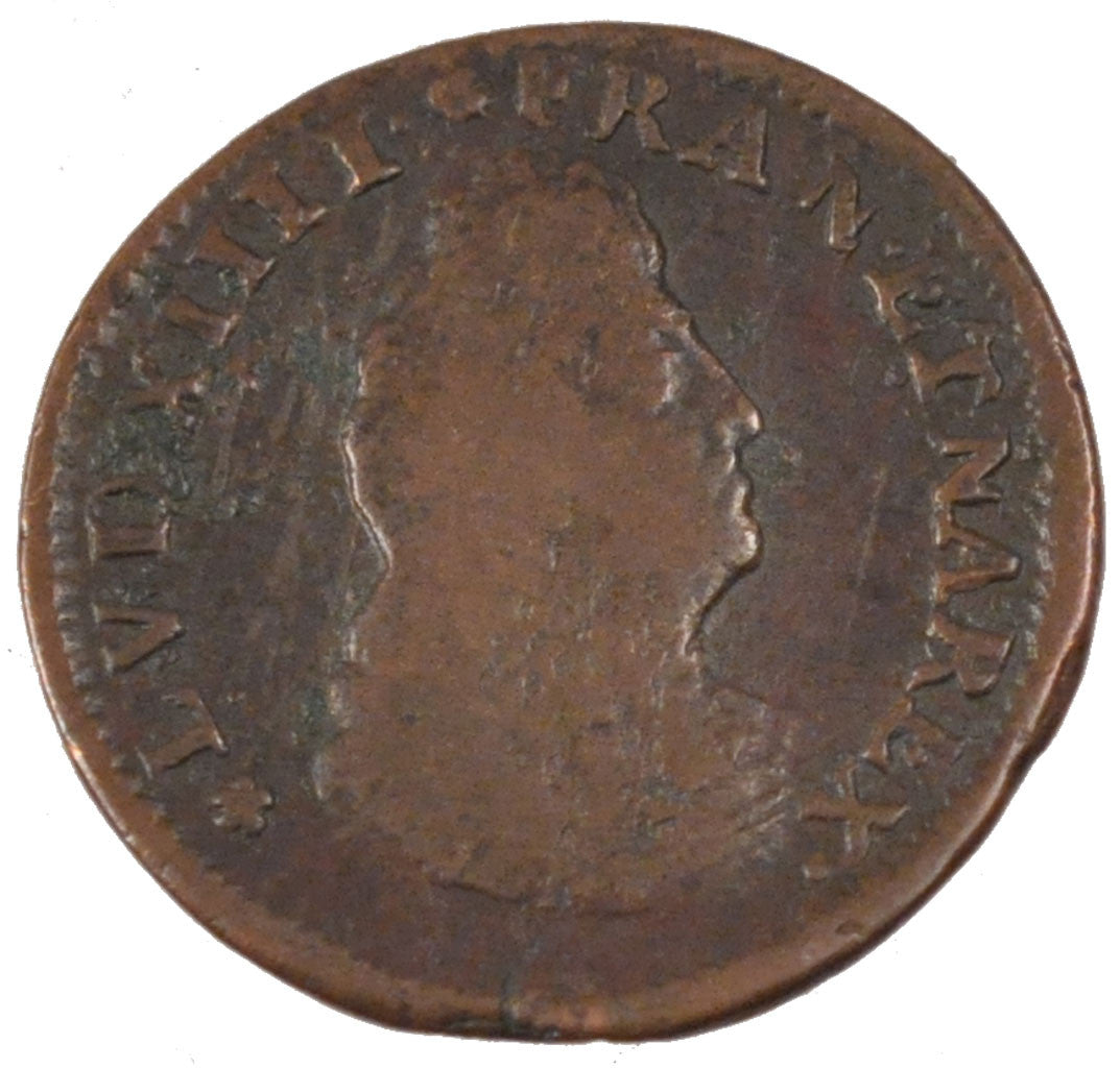FRANCE, Deux deniers de Strasbourg, 2 Deniers, 1699, Strasbourg, KM #309,...