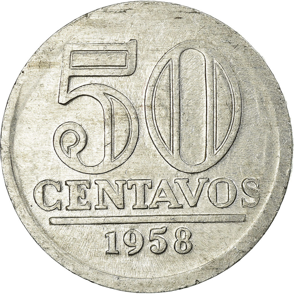 Monnaie, Brésil, 50 Centavos, 1958, TB+, Aluminium, KM:569