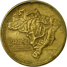 Moneda, Brasil, 2 Cruzeiros, 1945, MBC, Aluminio - bronce, KM:559