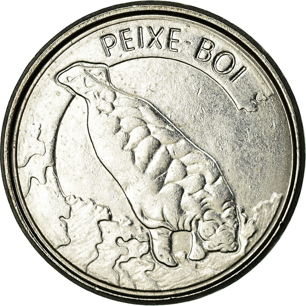 Moneta, Brasile, 100 Cruzeiros, 1992, BB, Acciaio inossidabile, KM:623