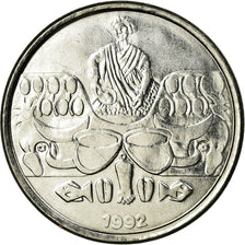 Moneda, Brasil, 50 Cruzeiros, 1992, MBC, Acero inoxidable, KM:620.2