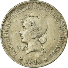Moeda, Brasil, 1000 Reis, 1910, VF(30-35), Prata, KM:507
