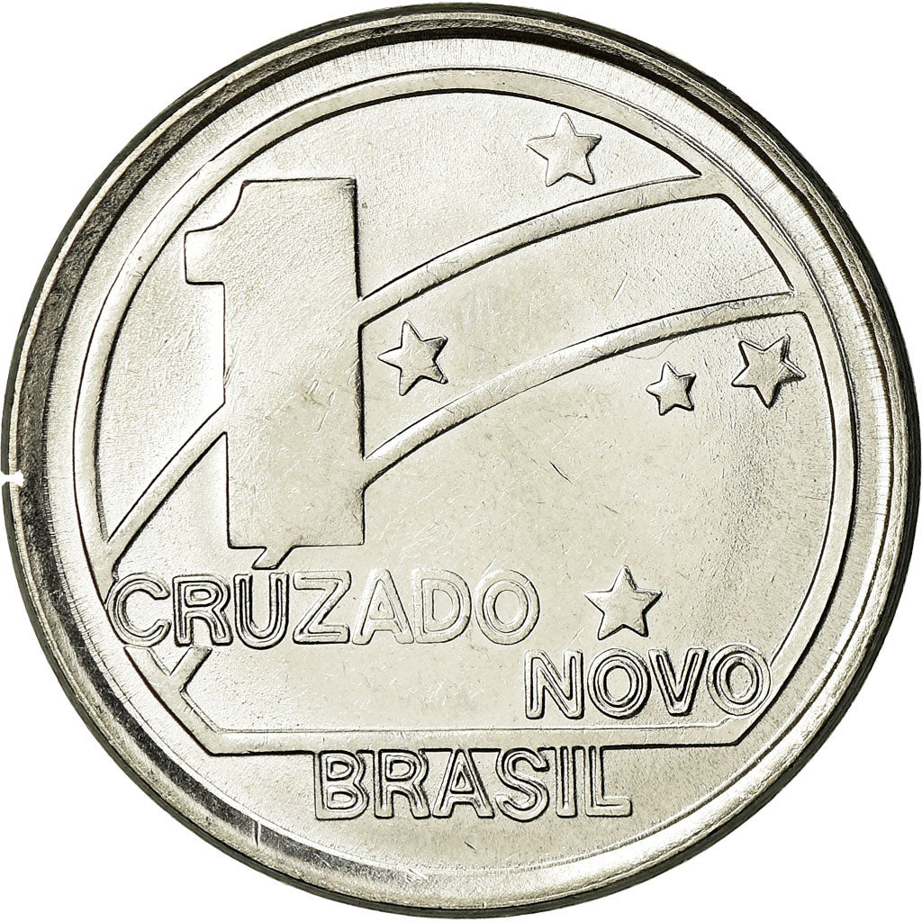 Monnaie, Brésil, Novo Cruzado, 1989, TTB, Stainless Steel, KM:615