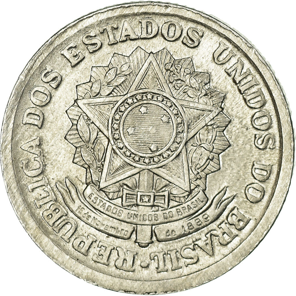 Moneda, Brasil, Cruzeiro, 1957, MBC, Aluminio, KM:570