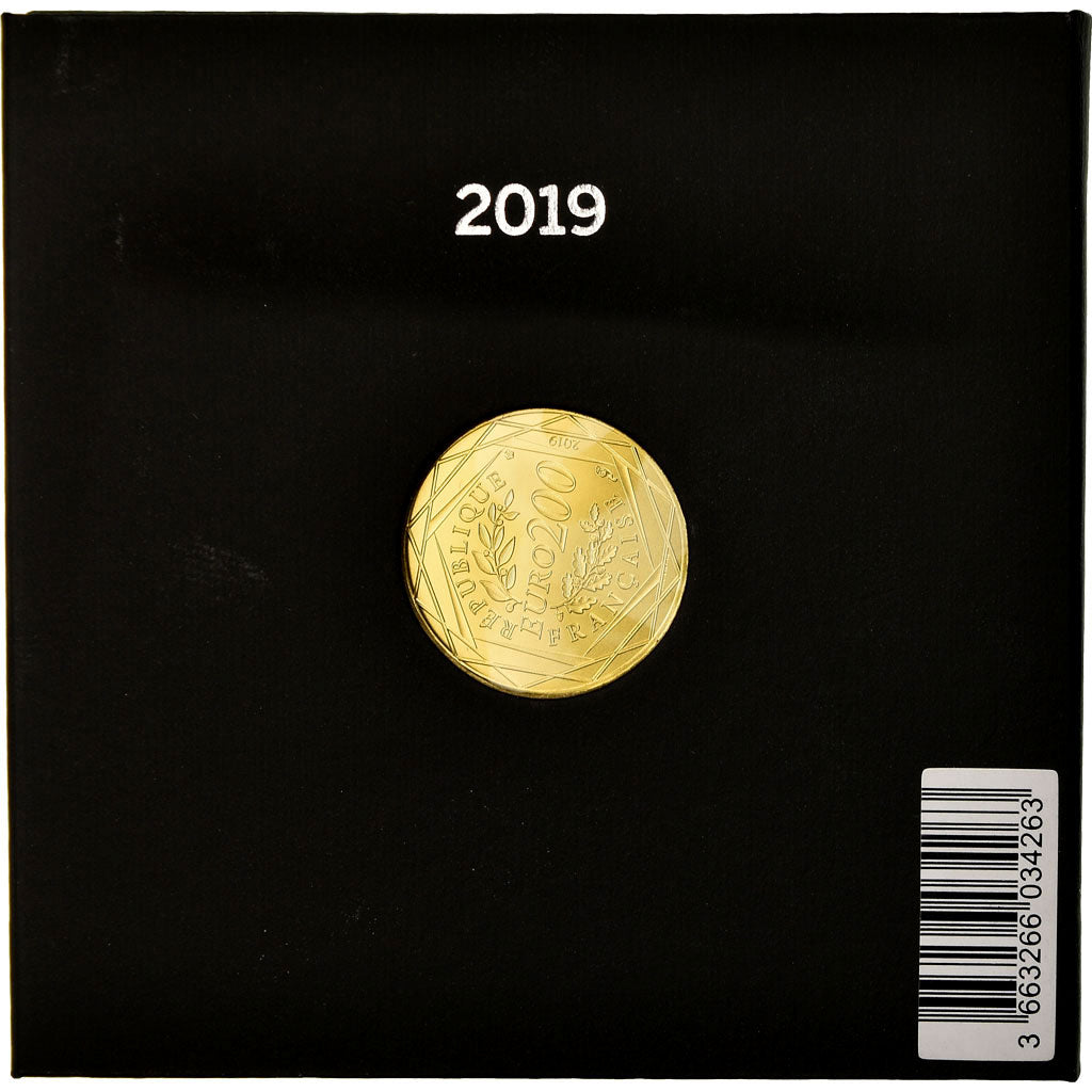 France, 200 Euro, Pièce d'Histoire, 2019, FDC, Or